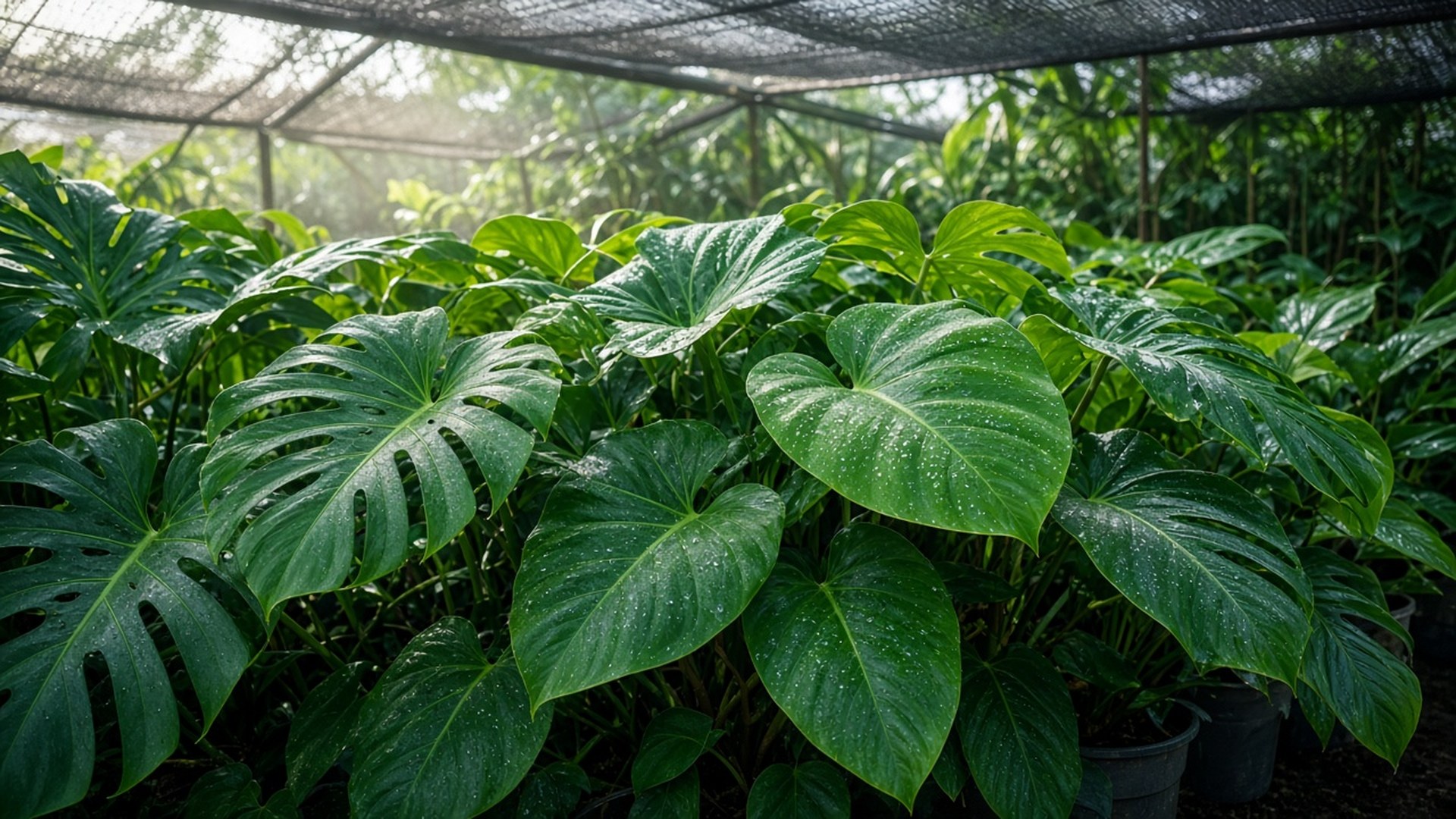 Plantas del vivero listas para entrega